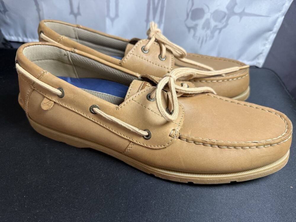 Sperry Casco Tan Leather Boat Shoes Style #108415 Mens 11